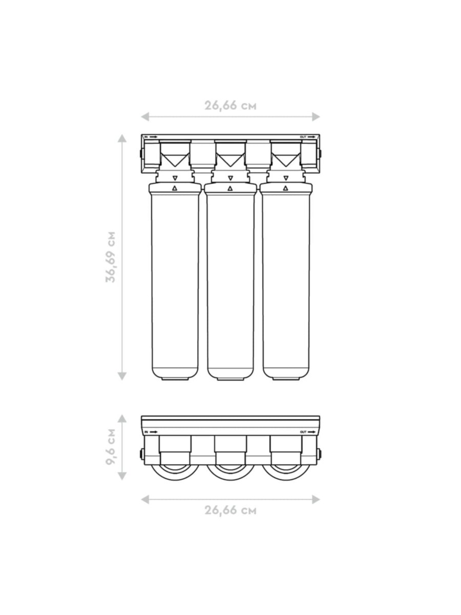 Проточный Питьевой Фильтр Барьер Эксперт Жесткость 4 для очистки воды