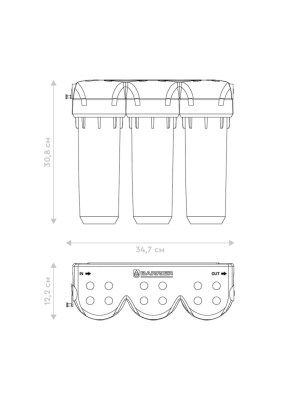 Проточный Питьевой Фильтр Барьер Профи Стандарт 4 для очистки воды