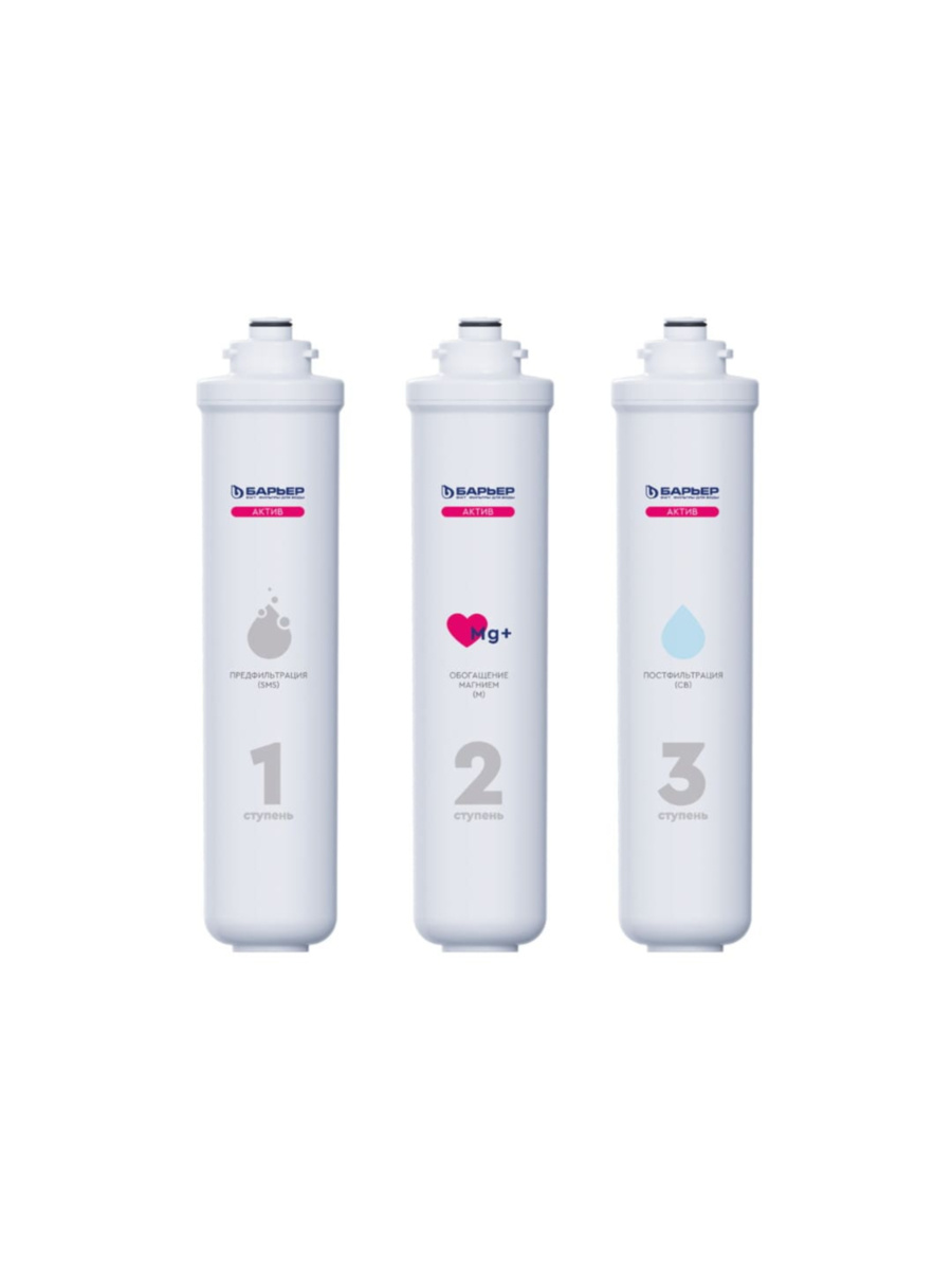 Набор Картриджей Барьер Актив Сила Сердца для очистки воды