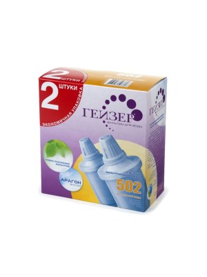 Набор Из Двух Сменных Картриджей №502 Для Фильтра-Кувшина Гейзер 3 для очистки воды