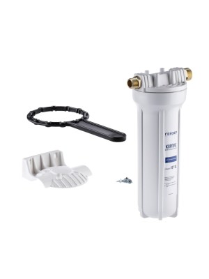 Корпус Гейзер 10Sl С Металлическими Ниппелями 12 -34  (Белая Колба) 1 для очистки воды