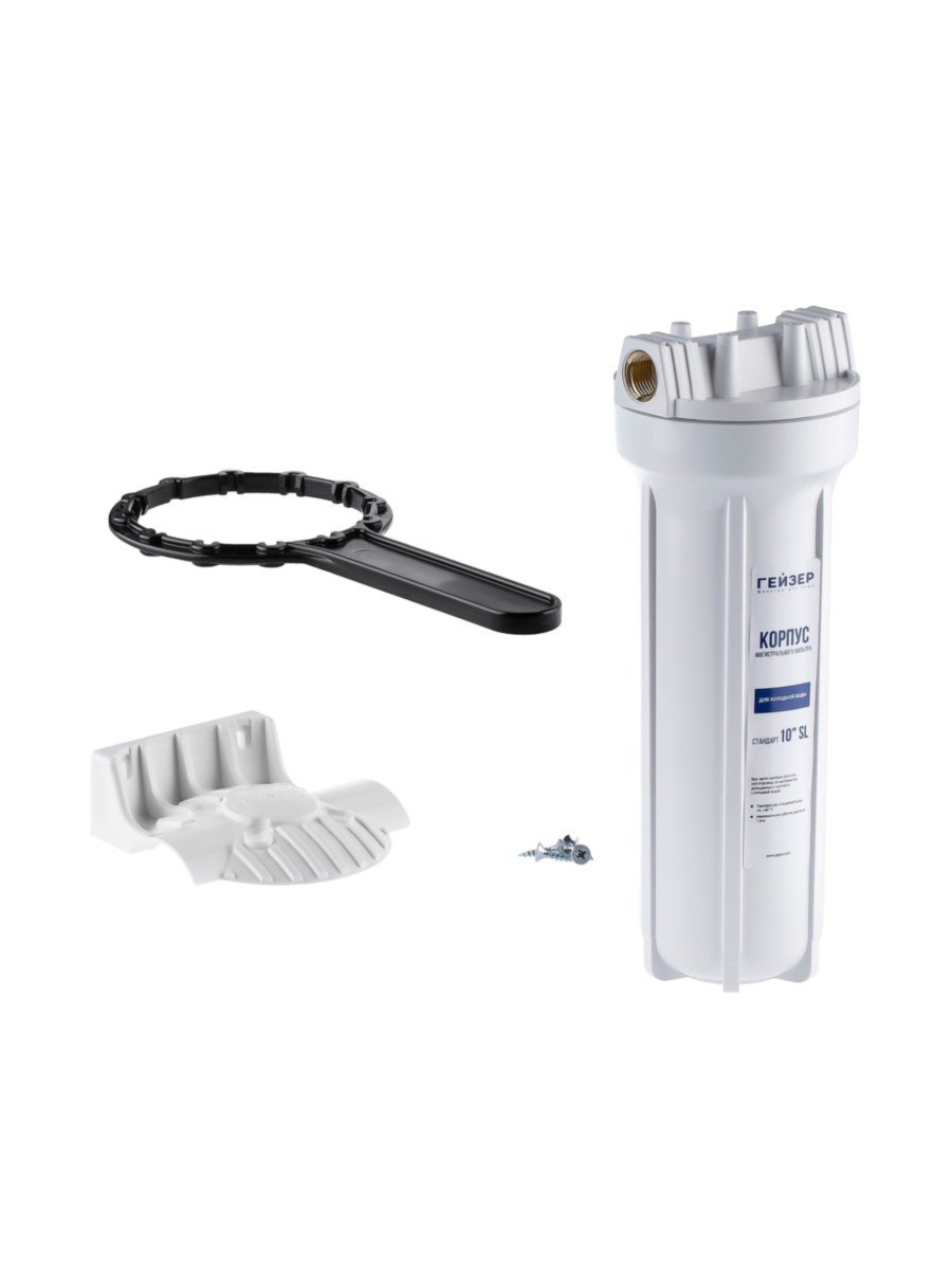 Корпус Гейзер 10Sl С Латунными Вставками 12 1 для очистки воды