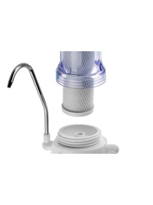 Проточный Питьевой Фильтр Гейзер-1Ук Евро С Прозрачной Колбой 4 для очистки воды