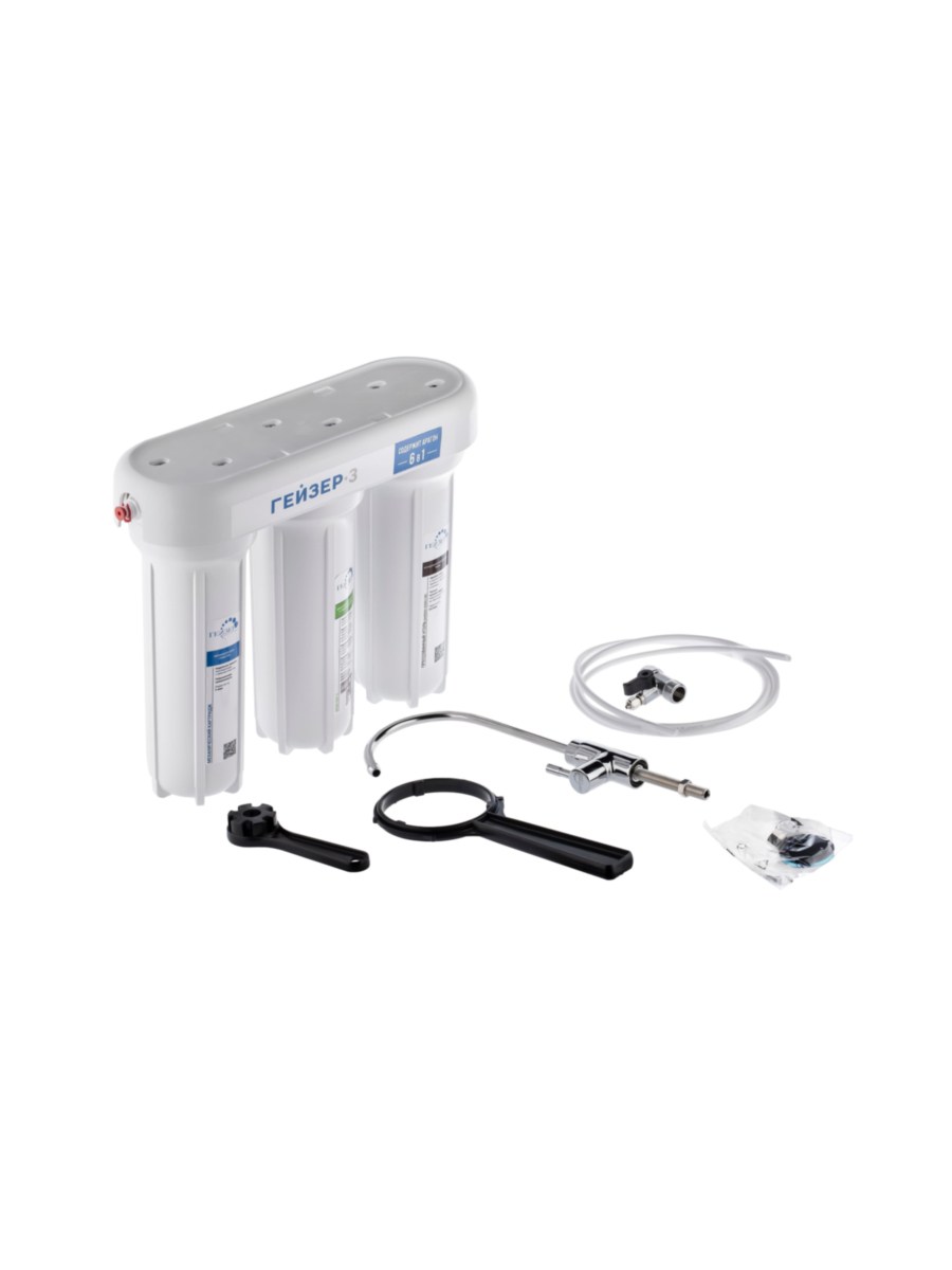 Проточный Питьевой Фильтр Гейзер-3 Ивж Люкс 8 для очистки воды