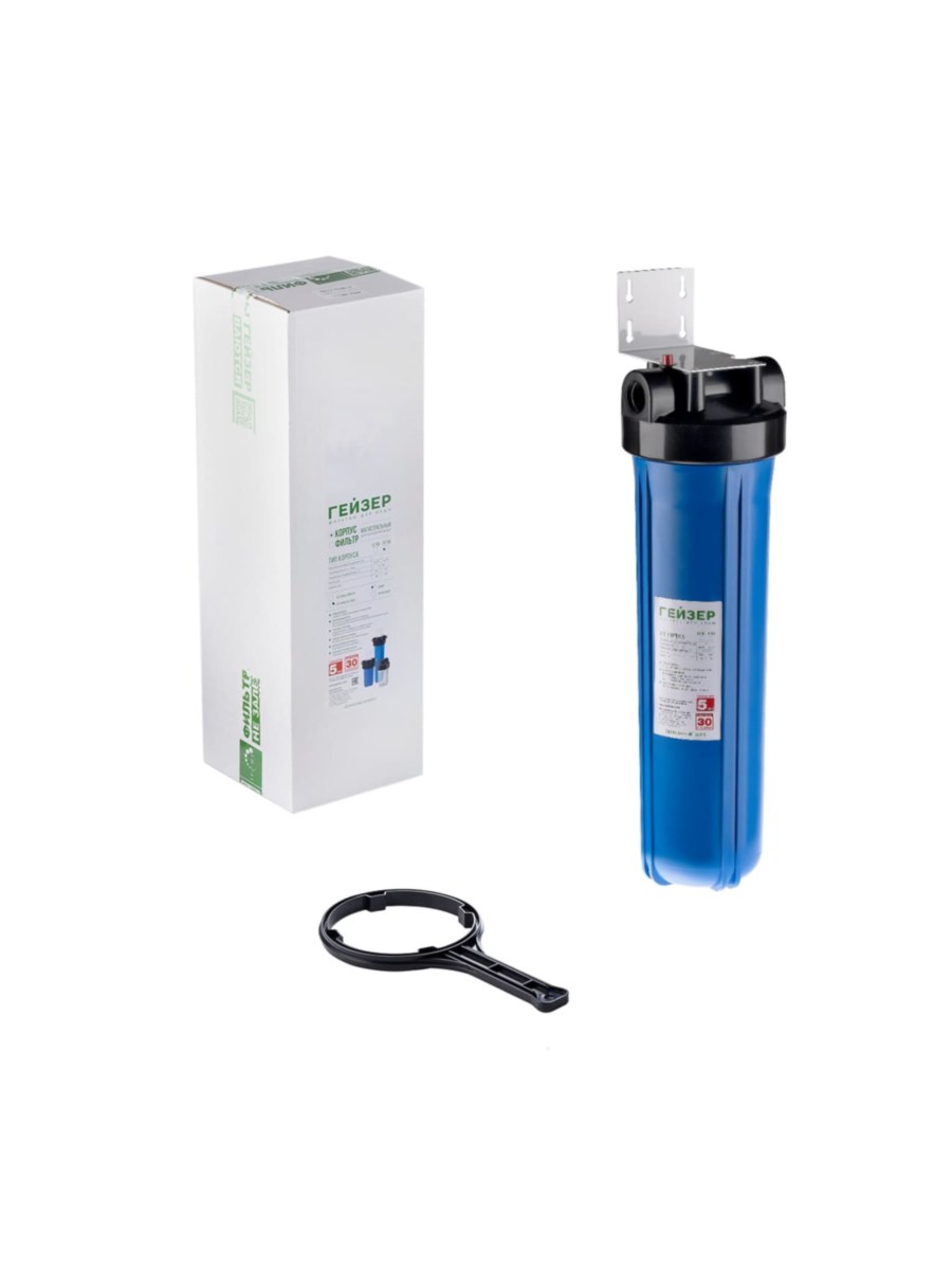 Корпус Гейзер Bb20 Без Ниппелей С Резьбой 1 1 для очистки воды