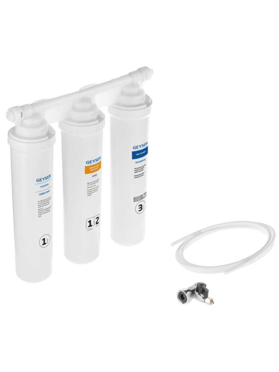 Проточный Питьевой Фильтр Гейзер Оптима Старт (Без Крана) 1 для очистки воды