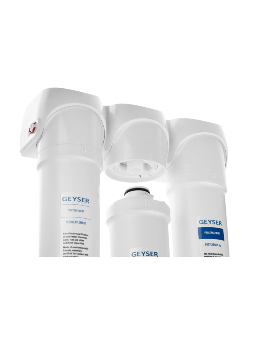 Проточный Питьевой Фильтр Гейзер Смарт (Кран 6) 3 для очистки воды