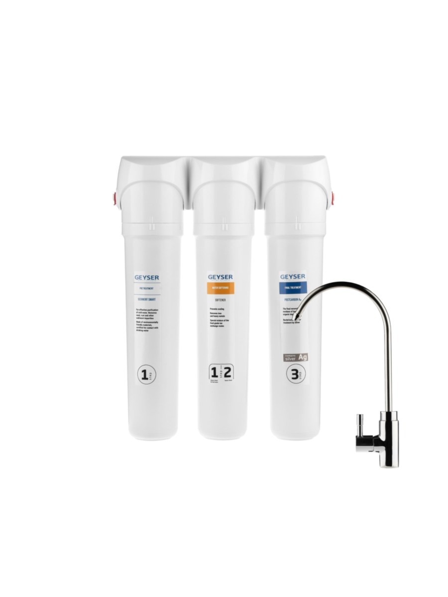 Проточный Питьевой Фильтр Гейзер Смарт (Кран 6) для очистки воды