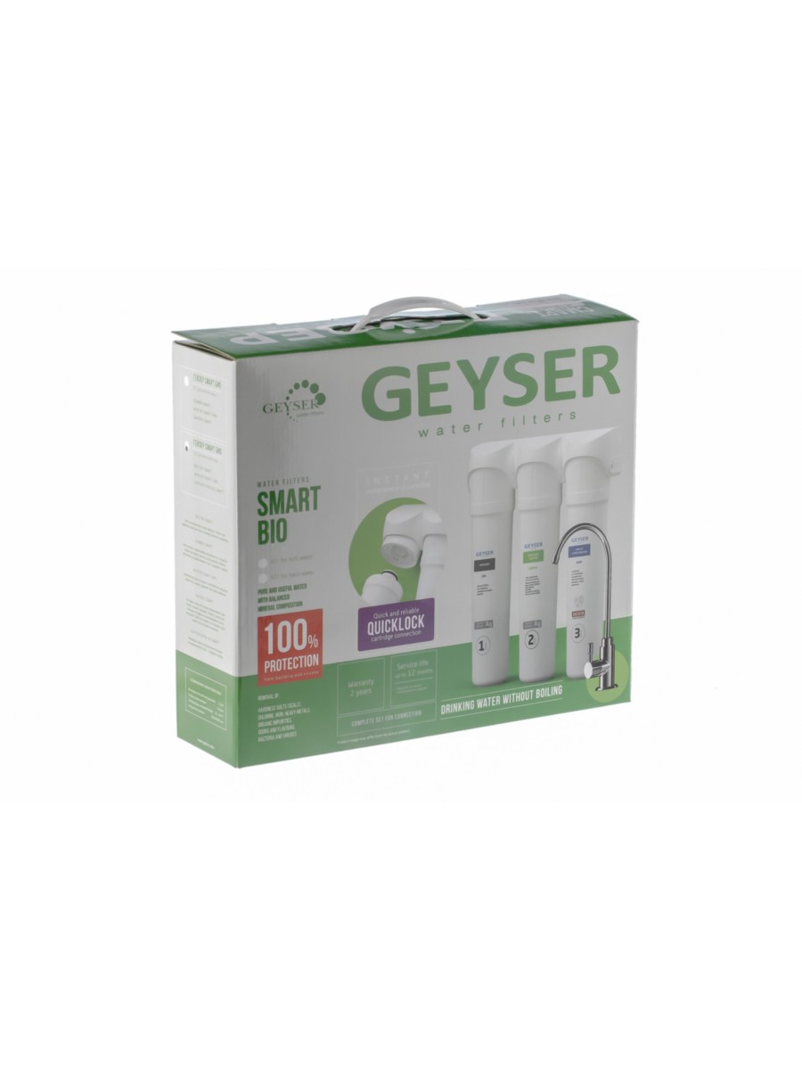 Проточный Питьевой Фильтр Гейзер Смарт Био 521 Для Обеззараживания Воды 10 для очистки воды