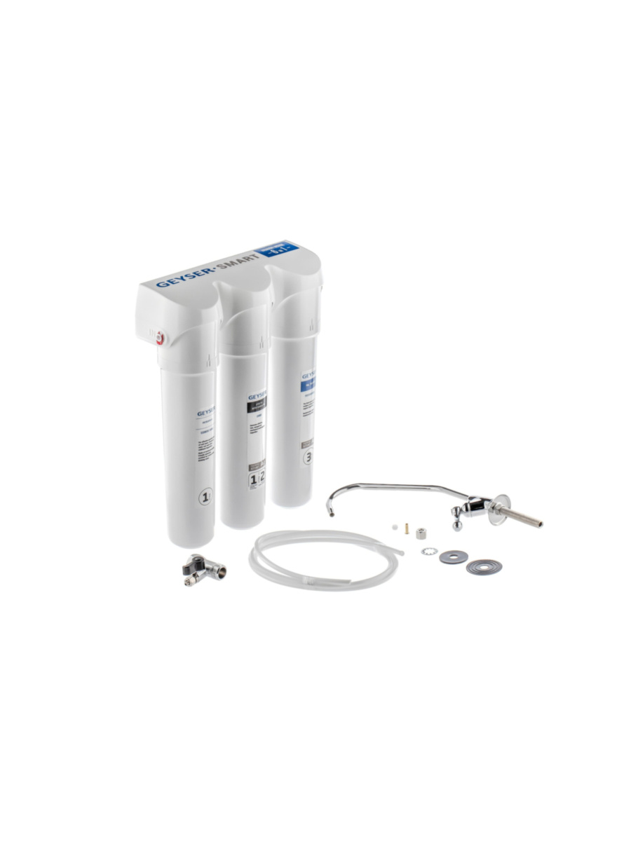 Проточный Питьевой Фильтр Гейзер Смарт Комплексная Очистка (Кран 3) 9 для очистки воды