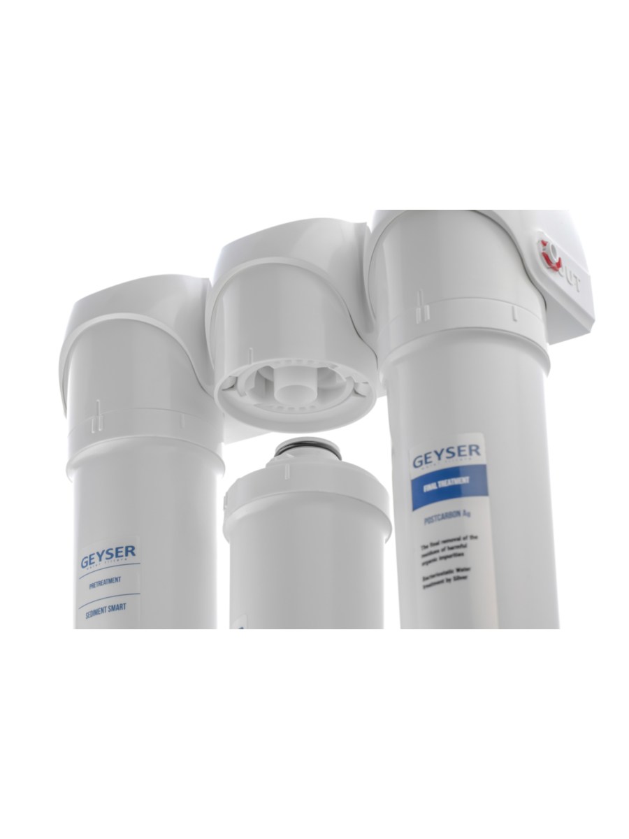 Проточный Питьевой Фильтр Гейзер Смарт Комплексная Очистка (Кран 6) 4 для очистки воды