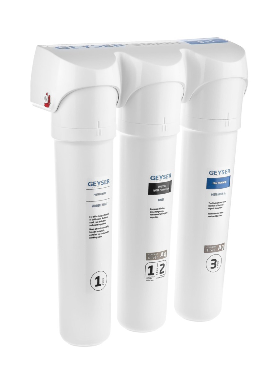 Проточный Питьевой Фильтр Гейзер Смарт Комплексная Очистка (Кран 6) 6 для очистки воды