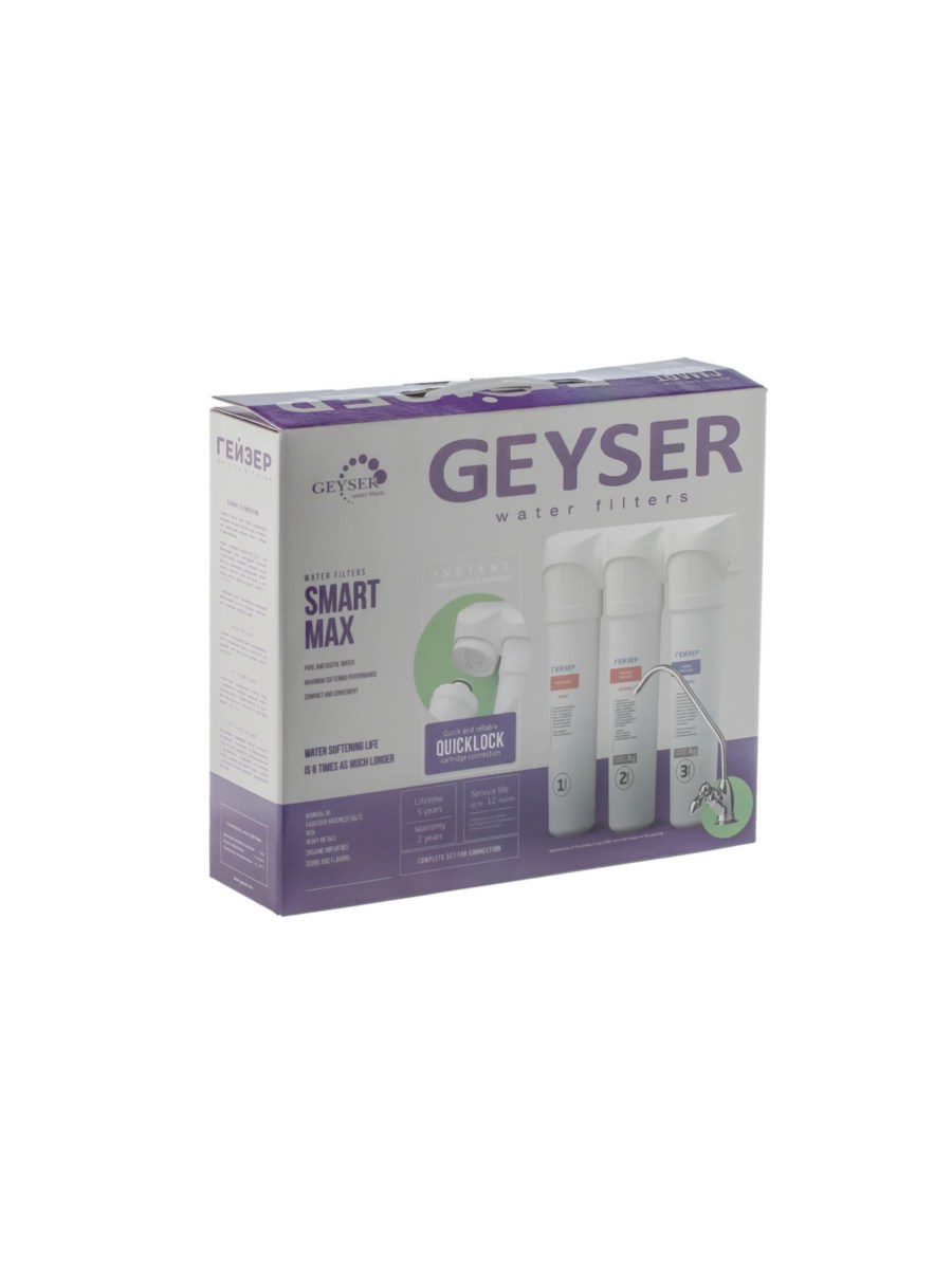 Проточный Питьевой Фильтр Гейзер Смарт Макс 11 для очистки воды