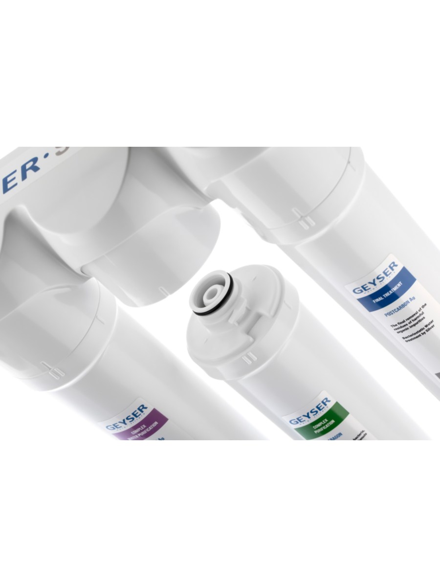 Проточный Питьевой Фильтр Гейзер Смарт Универсальный (Без Крана) 3 для очистки воды