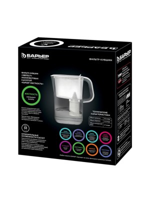 Фильтр-Кувшин Барьер Эверест Белого Цвета 4 для очистки воды