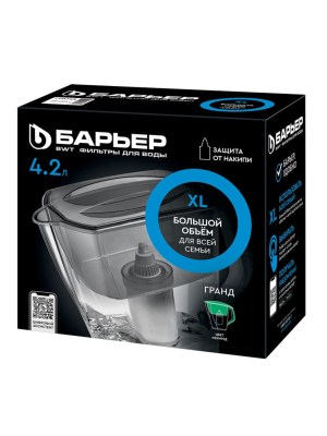 Фильтр-Кувшин Барьер Гранд Красного Цвета 3 для очистки воды