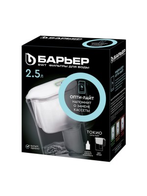 Фильтр-Кувшин Барьер Токио Белого Цвета 3 для очистки воды