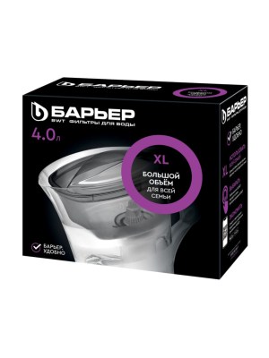 Фильтр-Кувшин Барьер Твист Красного Цвета 3 для очистки воды