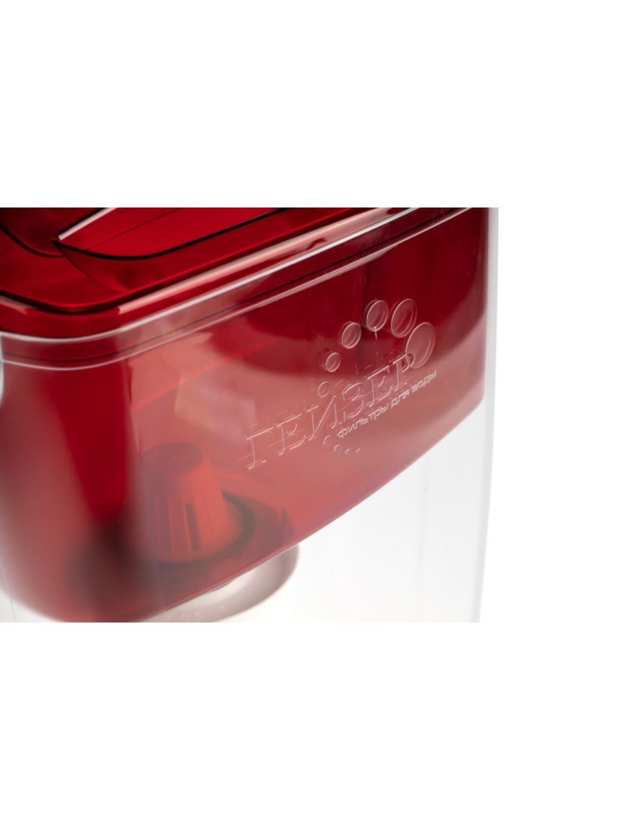 Фильтр-Кувшин Гейзер Альфа Красного Цвета 7 для очистки воды