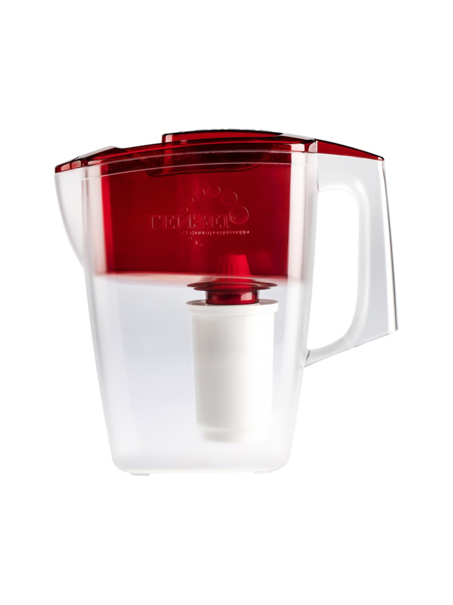 Фильтр-Кувшин Гейзер Альфа Красного Цвета для очистки воды