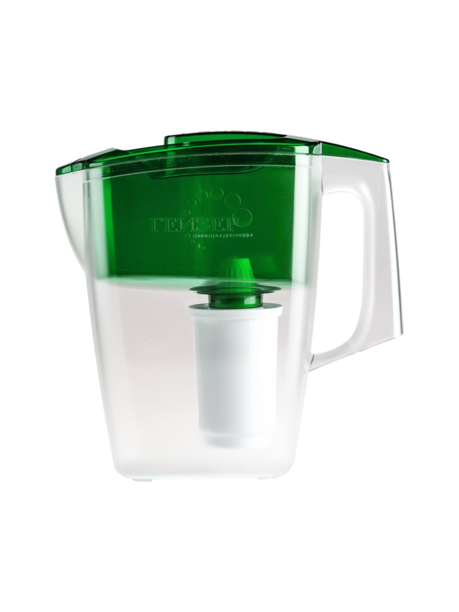 Фильтр-Кувшин Гейзер Альфа Зелёного Цвета для очистки воды