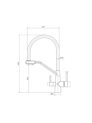 Смеситель Барьер Safe-04Fssnb С Подключением К Фильтру 4 для очистки воды