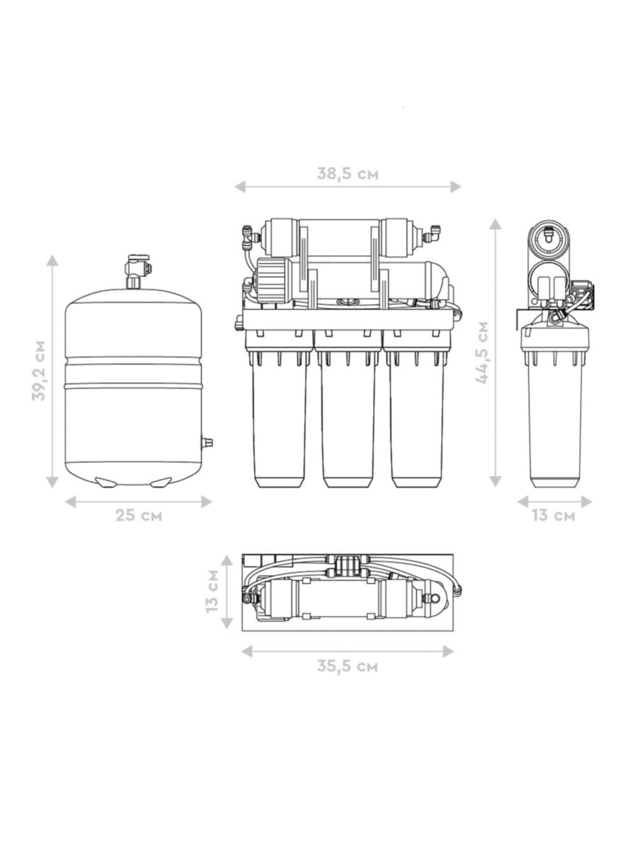 Фильтр Для Воды Барьер Профи Осмо 100 С Обратным Осмосом 6 для очистки воды